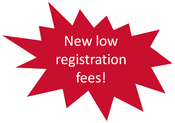 New Low Registration Fees